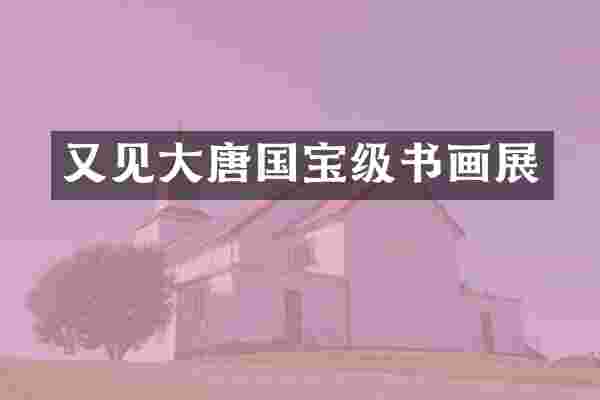 又见大唐国宝级书画展