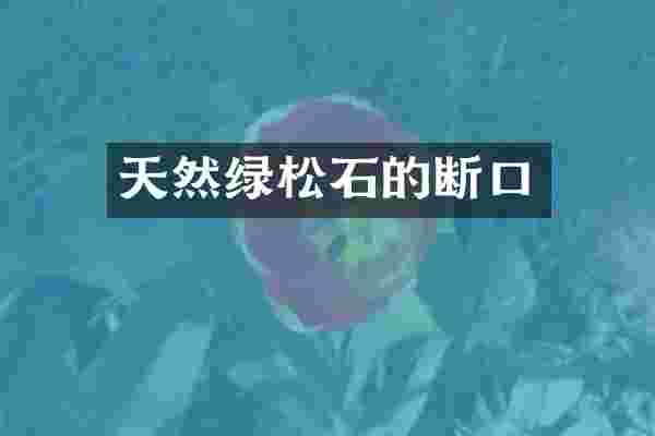 天然绿松石的断口