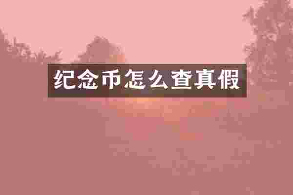 纪念币怎么查真假