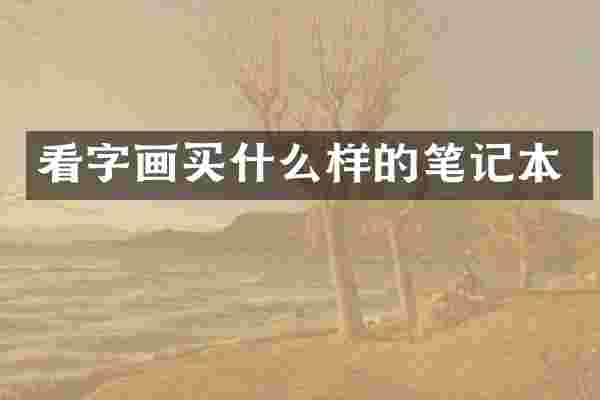 看字画买什么样的笔记本