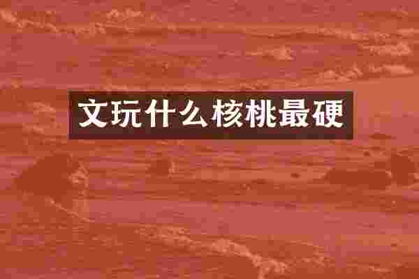 文玩什么核桃最硬