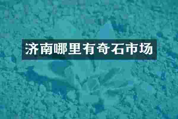 济南哪里有奇石市场