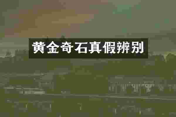 黄金奇石真假辨别