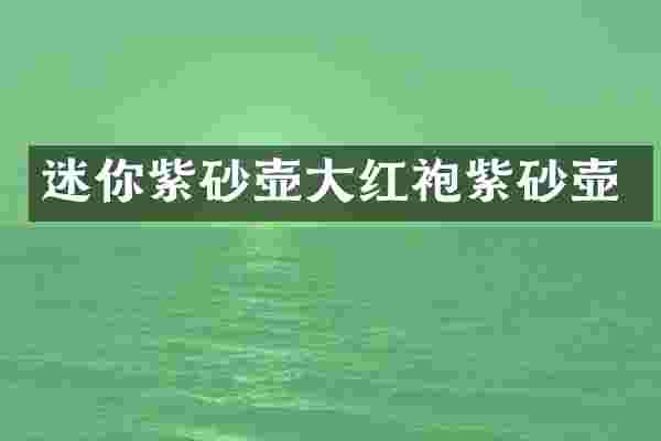 迷你紫砂壶大红袍紫砂壶