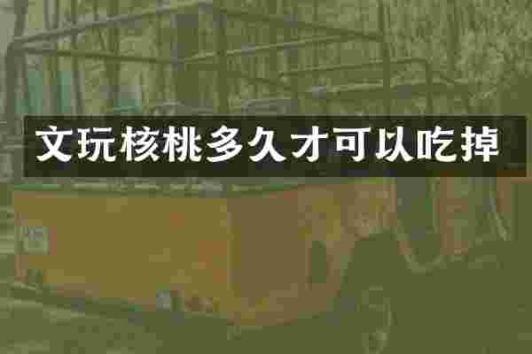 文玩核桃多久才可以吃掉