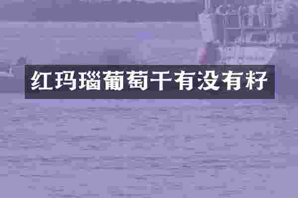 红玛瑙葡萄干有没有籽