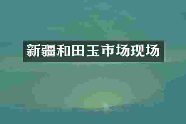 新疆和田玉市场现场