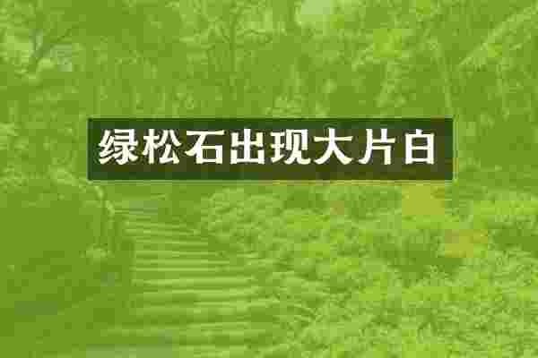 绿松石出现大片白