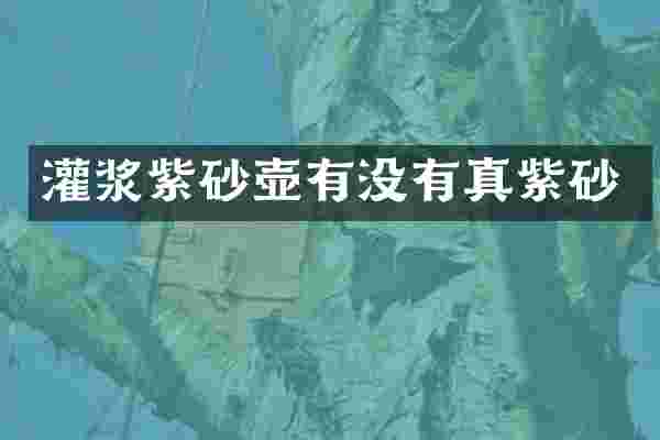 灌浆紫砂壶有没有真紫砂