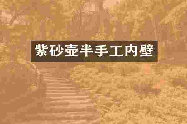 紫砂壶半手工内壁