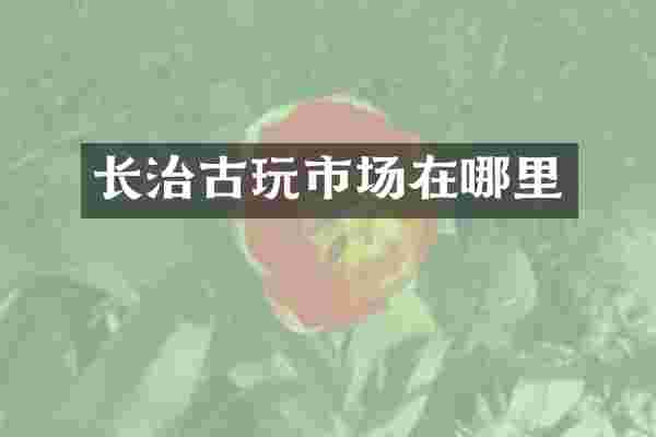 长治古玩市场在哪里