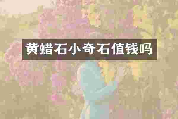 黄蜡石小奇石值钱吗