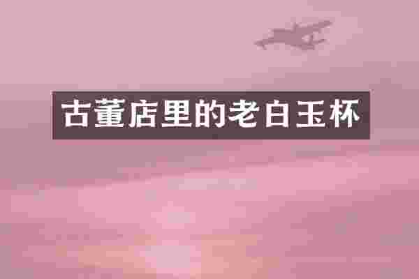 古董店里的老白玉杯
