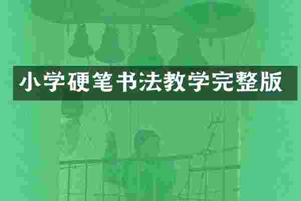 小学硬笔书法教学完整版