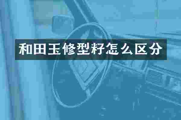 和田玉修型籽怎么区分