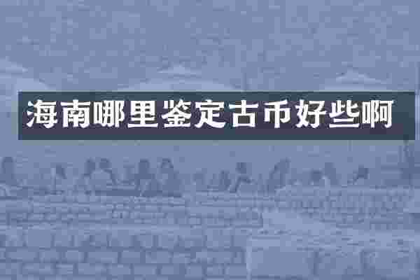 海南哪里鉴定古币好些啊