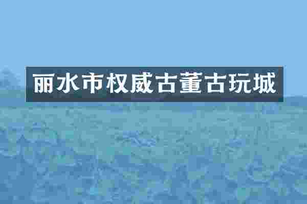 丽水市权威古董古玩城