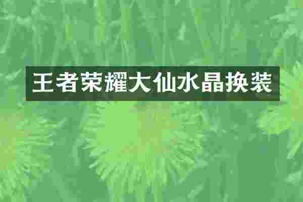 王者荣耀大仙水晶换装