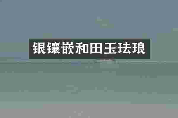 银镶嵌和田玉珐琅