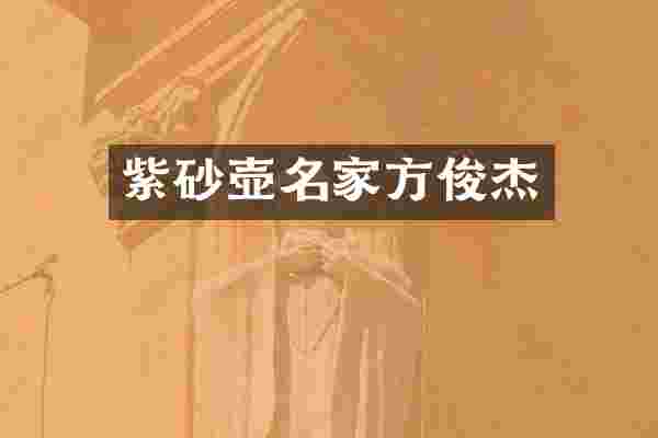 紫砂壶名家方俊杰