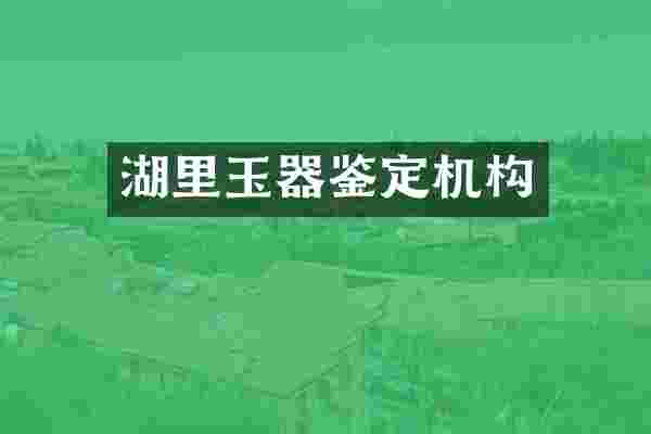湖里玉器鉴定机构