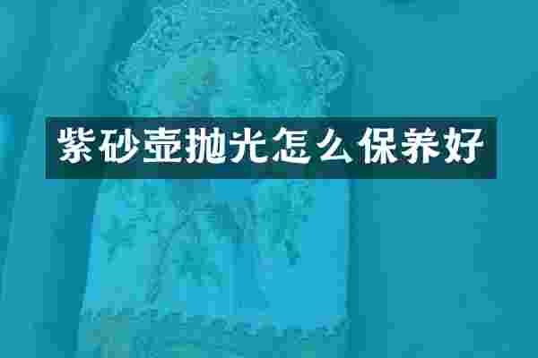 紫砂壶抛光怎么保养好
