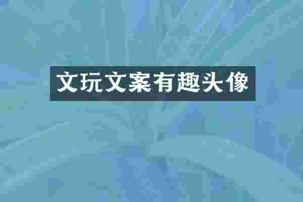 文玩文案有趣头像