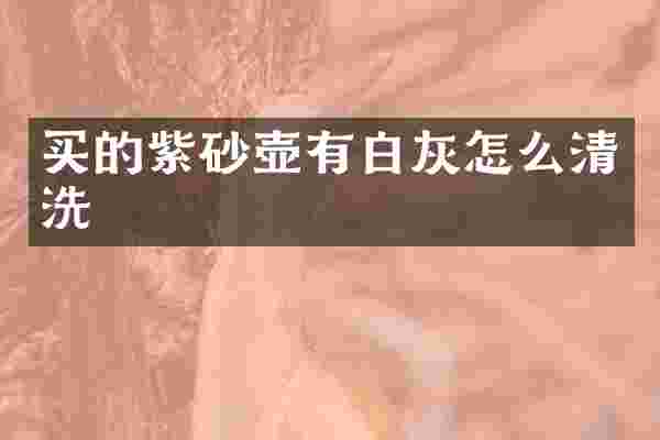买的紫砂壶有白灰怎么清洗