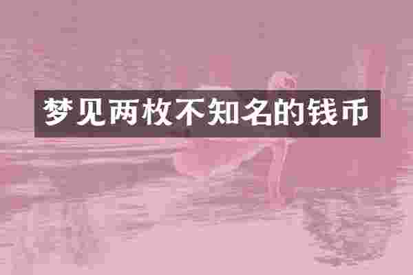 梦见两枚不知名的钱币