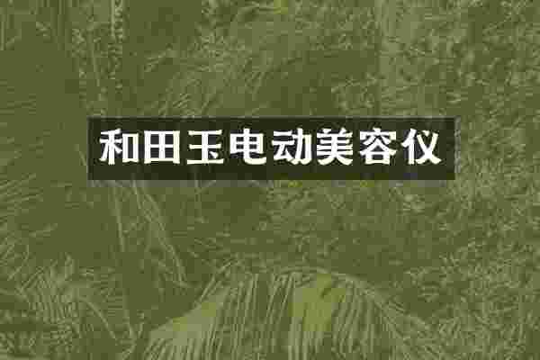 和田玉电动美容仪