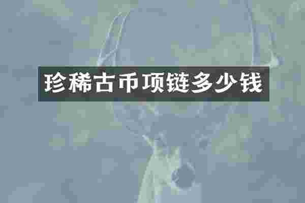 珍稀古币项链多少钱