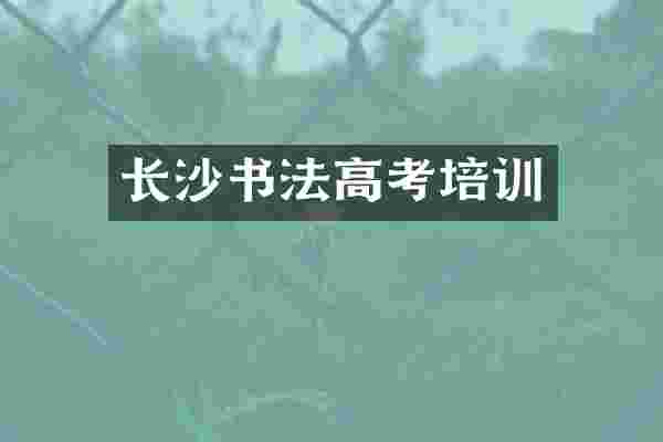 长沙书法高考培训