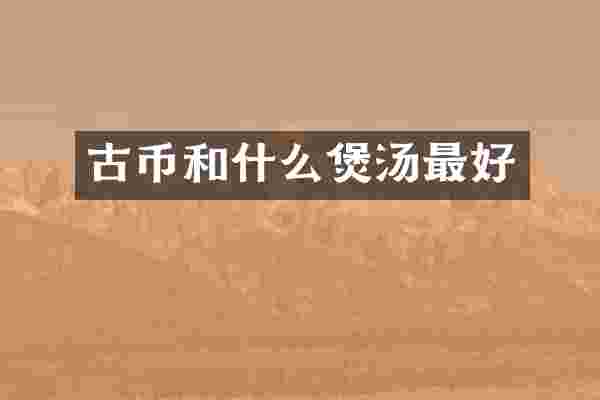 古币和什么煲汤最好