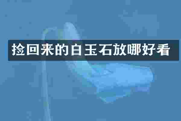 捡回来的白玉石放哪好看