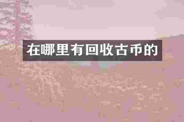 在哪里有回收古币的