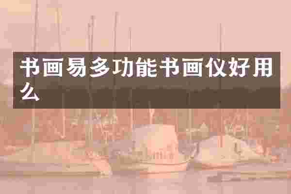 书画易多功能书画仪好用么