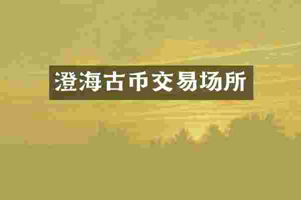 澄海古币交易场所