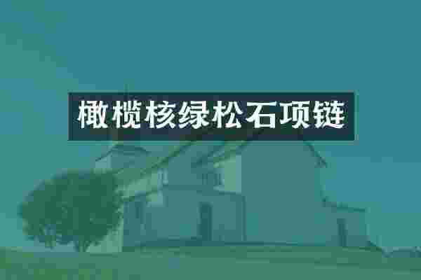 橄榄核绿松石项链