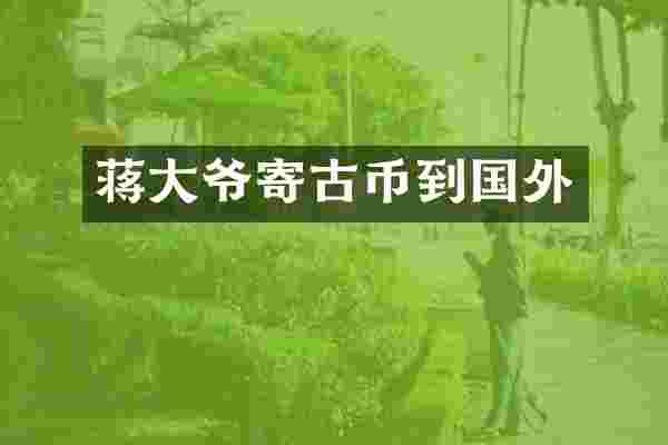 蒋大爷寄古币到国外