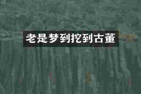 老是梦到挖到古董