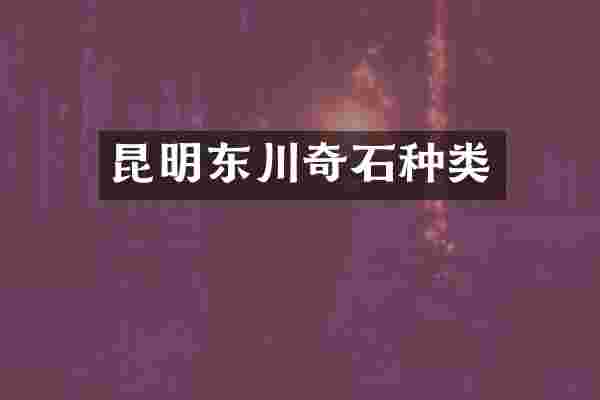 昆明东川奇石种类