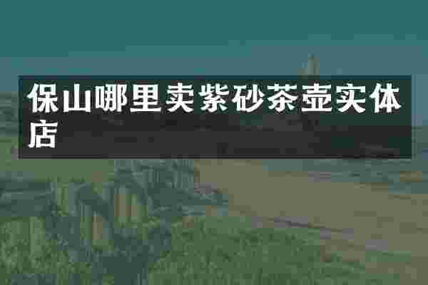 保山哪里卖紫砂茶壶实体店