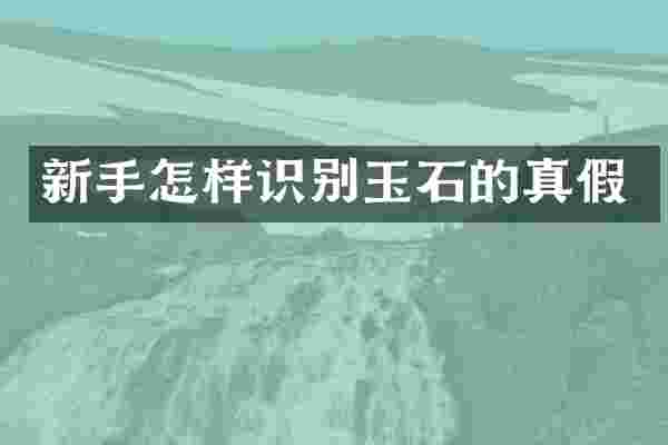 新手怎样识别玉石的真假
