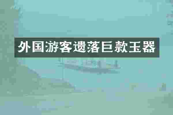 外国游客遗落巨款玉器