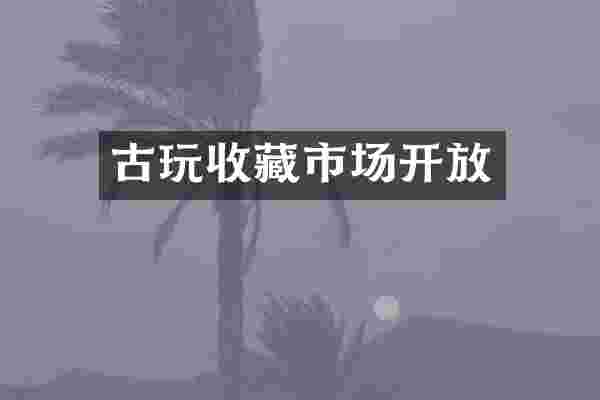 古玩收藏市场开放