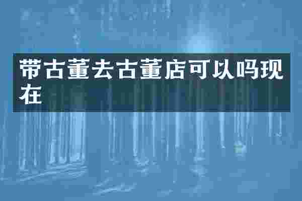 带古董去古董店可以吗现在
