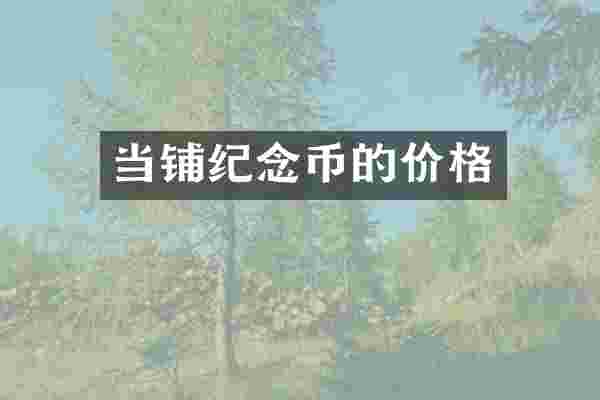 当铺纪念币的价格