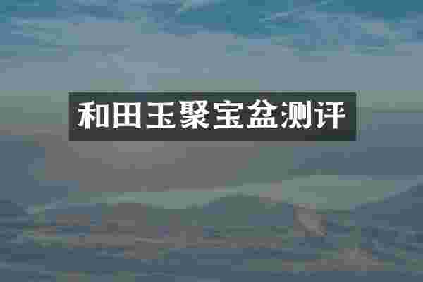 和田玉聚宝盆测评