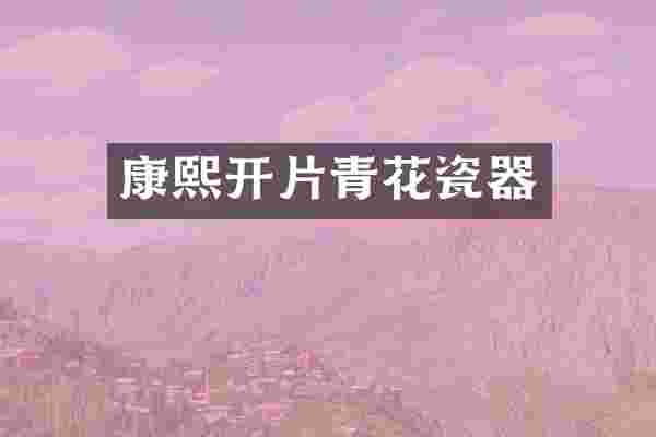 康熙开片青花瓷器