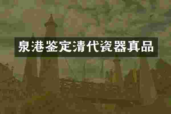 泉港鉴定清代瓷器真品